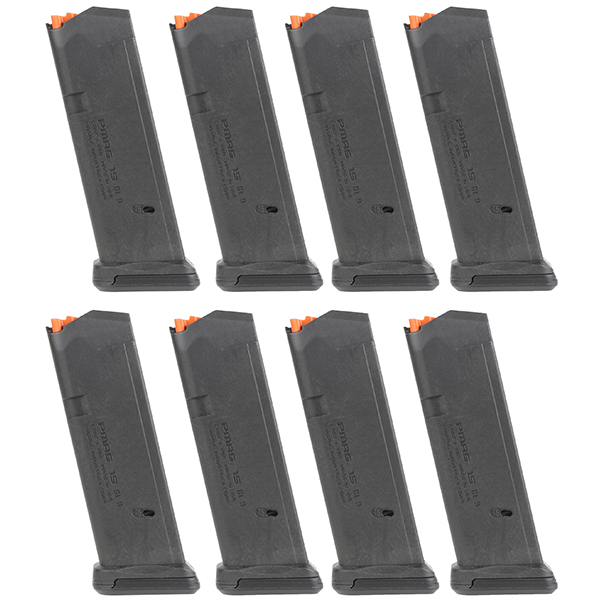 8 Pack MAGPUL PMAG GL9 9mm 15rd Magazines for GLOCK G19 Pistols