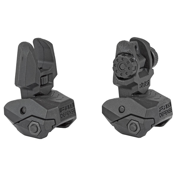 FAB Flip Up Front + Rear Polymer Sights Set fits Picatinny Rail - Click Image to Close