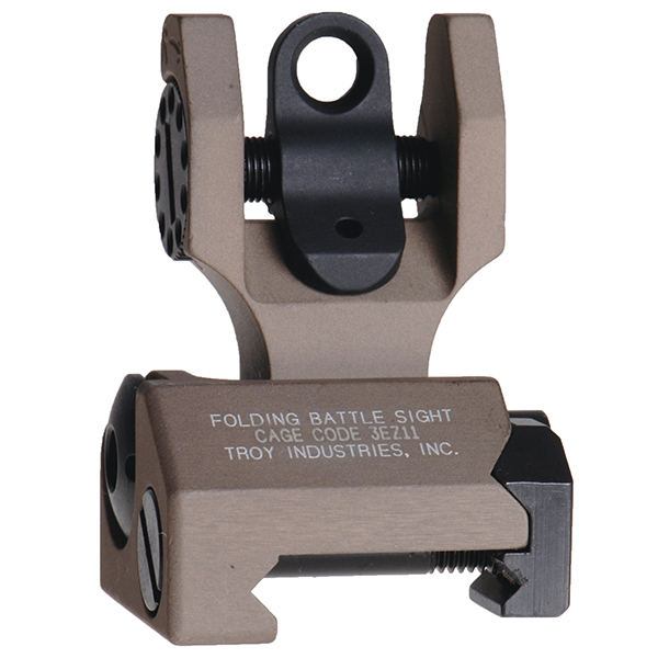 Troy Industries AR15 BattleSight Rear Folding - Flat Dark Earth