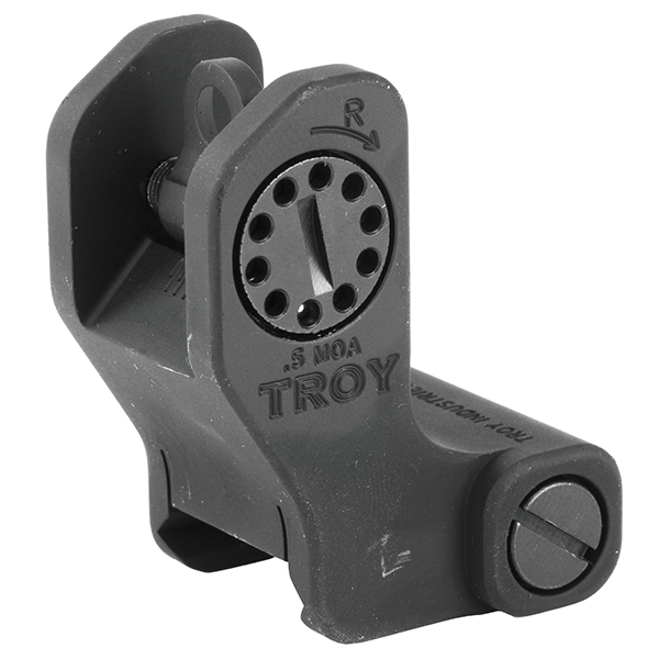 Troy Industries AR15 M4 BattleSight Rear Fixed - Black Color - Click Image to Close
