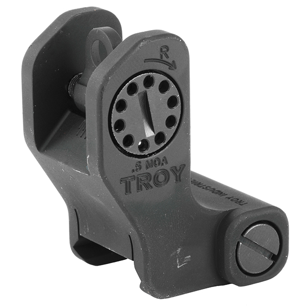 Troy Industries AR15 M4 BattleSight Rear Fixed - Black Color