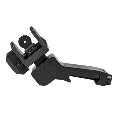 NcStar 45 Degree Picatinny Mount Folding Rear Sight - Click Image to Close