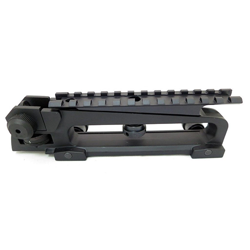 AR15 Carry Handle With Adjustable Rear Sight + Scope Rail Mount - Click Image to Close