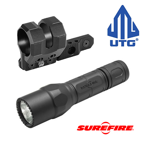 Surefire G2X Tactical Weapon Light + UTG M-LOK Offset Mount