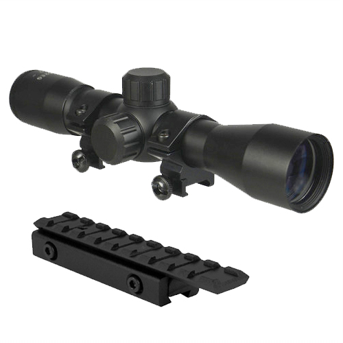 Optics Kit With 4x32 Rifle Scope and Dovetail to Picatinny Rail - Click Image to Close