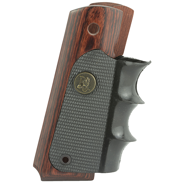 Pachmayr American Legend Rubber w/ Walnut Panel COLT 1911 Grips - Click Image to Close