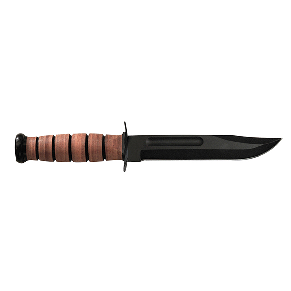 KA-BAR Full Size Straight Edge USMC Fighting Knife With Sheath