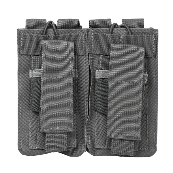 NcStar Tactical Grey 2 Pocket AR15 MOLLE Rifle Magazine Pouches