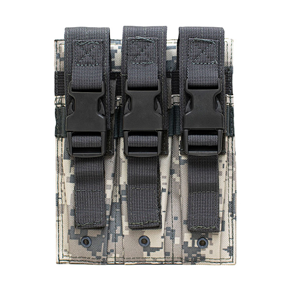 VISM 3 Pocket Camo MOLLE Pouch for Extended Length Pistol Mags - Click Image to Close
