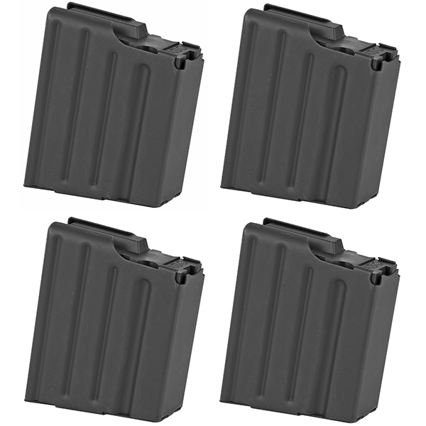 4 Pack - ASC SR25 AR308 DPMS 10rd .308 Stainless Steel Magazine