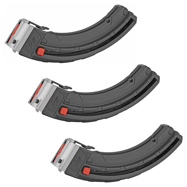 3 Pack - Butler Creek 25rd Magazine for Savage A17 .17 HMR Rifle - Click Image to Close