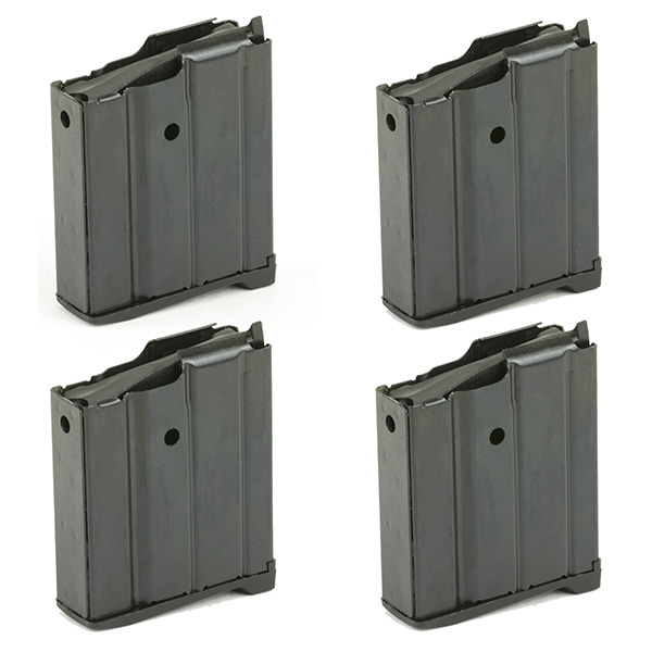 4 Pack Promag 10rd Black Steel Magazine For Ruger Mini-14 Rifles - Click Image to Close