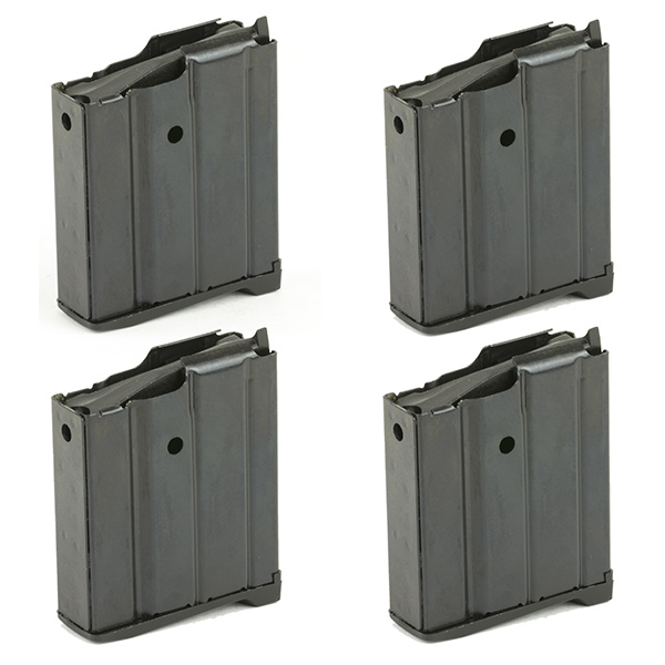 4 Pack Promag 10rd Black Steel Magazine For Ruger Mini-14 Rifles