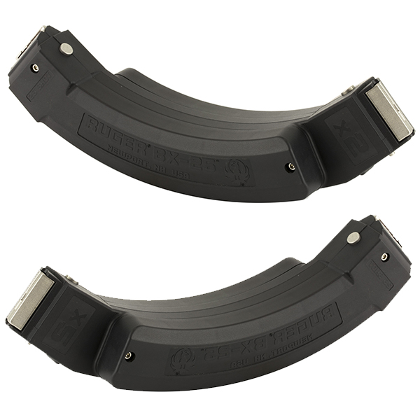 Ruger BX-25 2 Pack 25rd Capacity 22LR Coupled 10/22 Magazines