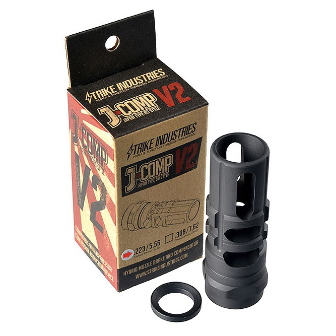 STRIKE Industries AR15 M4 JCOMP V2 1/2x28 Threaded Muzzle Brake