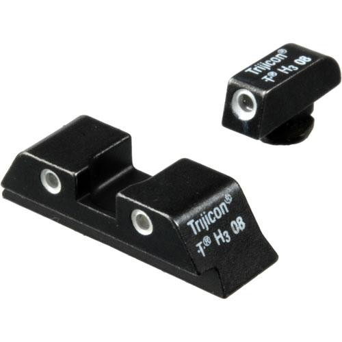 USA Made - Trijicon 3 Dot Tactical Night Sights For Glock Pistol - Click Image to Close