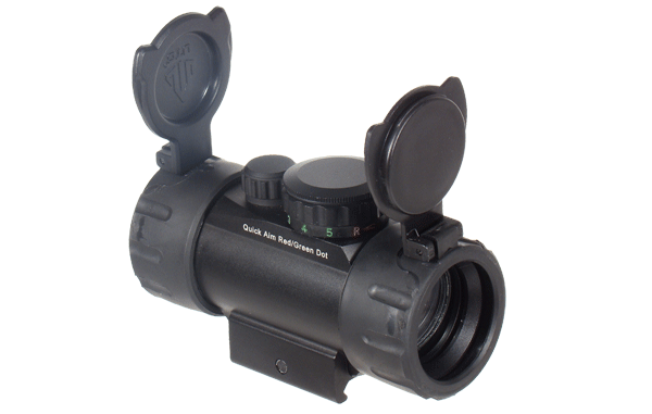 UTG ITA 3.8" Red Green Circle Dot Sight w/ Integral QD Mount