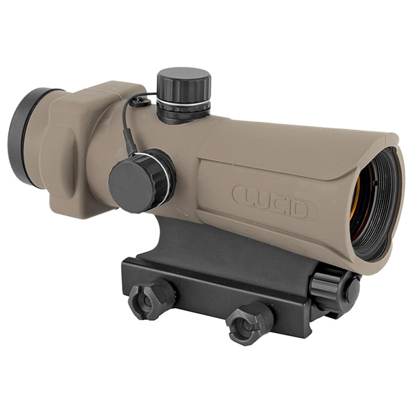 LUCID HD7 Tactical Red Dot Sight FDE Integral Picatinny Mount