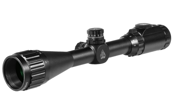 UTG 3-9X40 Hunter AO Mil-dot Reticle Rifle Scope w/ Ring Mounts - Click Image to Close