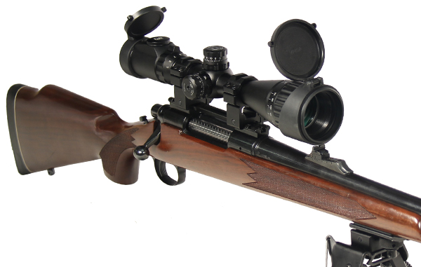 UTG 3-9X40 Hunter AO Mil-dot Reticle Rifle Scope w/ Ring Mounts - Click Image to Close