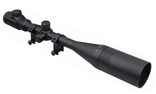 Trinity 8-32x50 Hi-Power illuminated Rifle Scope w/ Ring Mounts