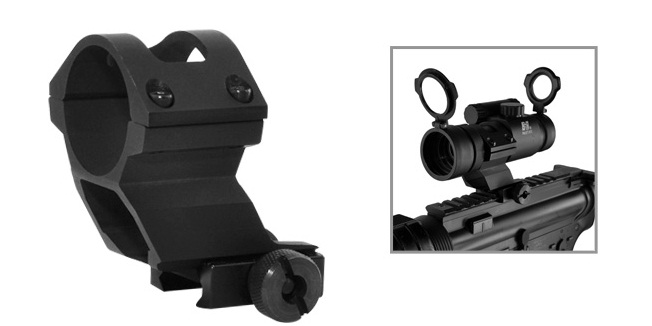 NcStar 30mm / 1" Cantilever Tactical Picatinny Scope Ring - Click Image to Close