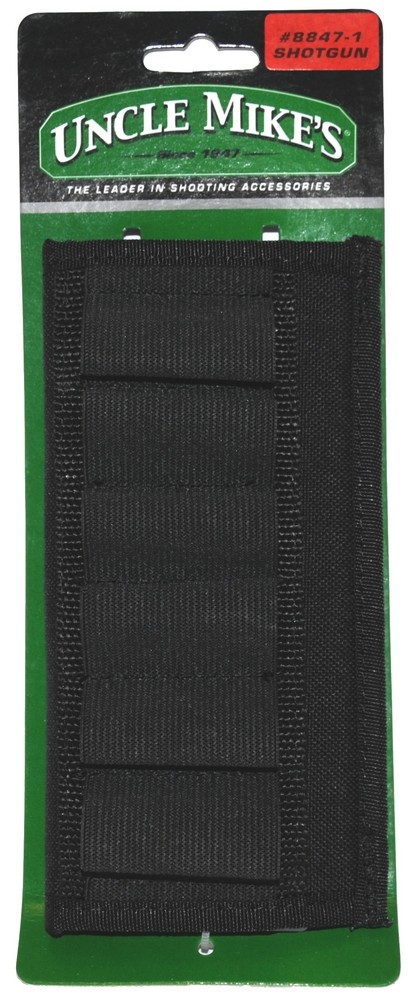 Black Shotgun Cartridge Belt Slide (Holds 6 Shells) - Click Image to Close