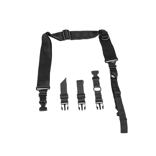 VISM Tactical 2 Point Tactical Adjustable Black Rifle Sling