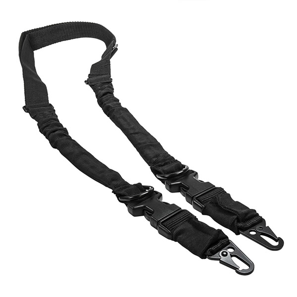 VISM Black 2 to 1 Point Convertible Rifle Sling w/ Hook Clips