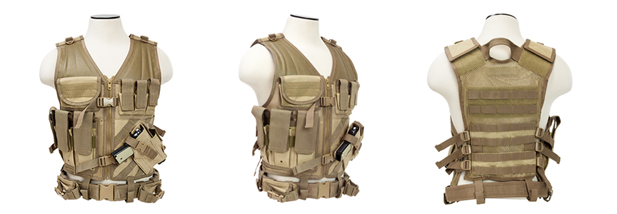 NcStar Tactical Vest Larger Size - Multiple Colors Available