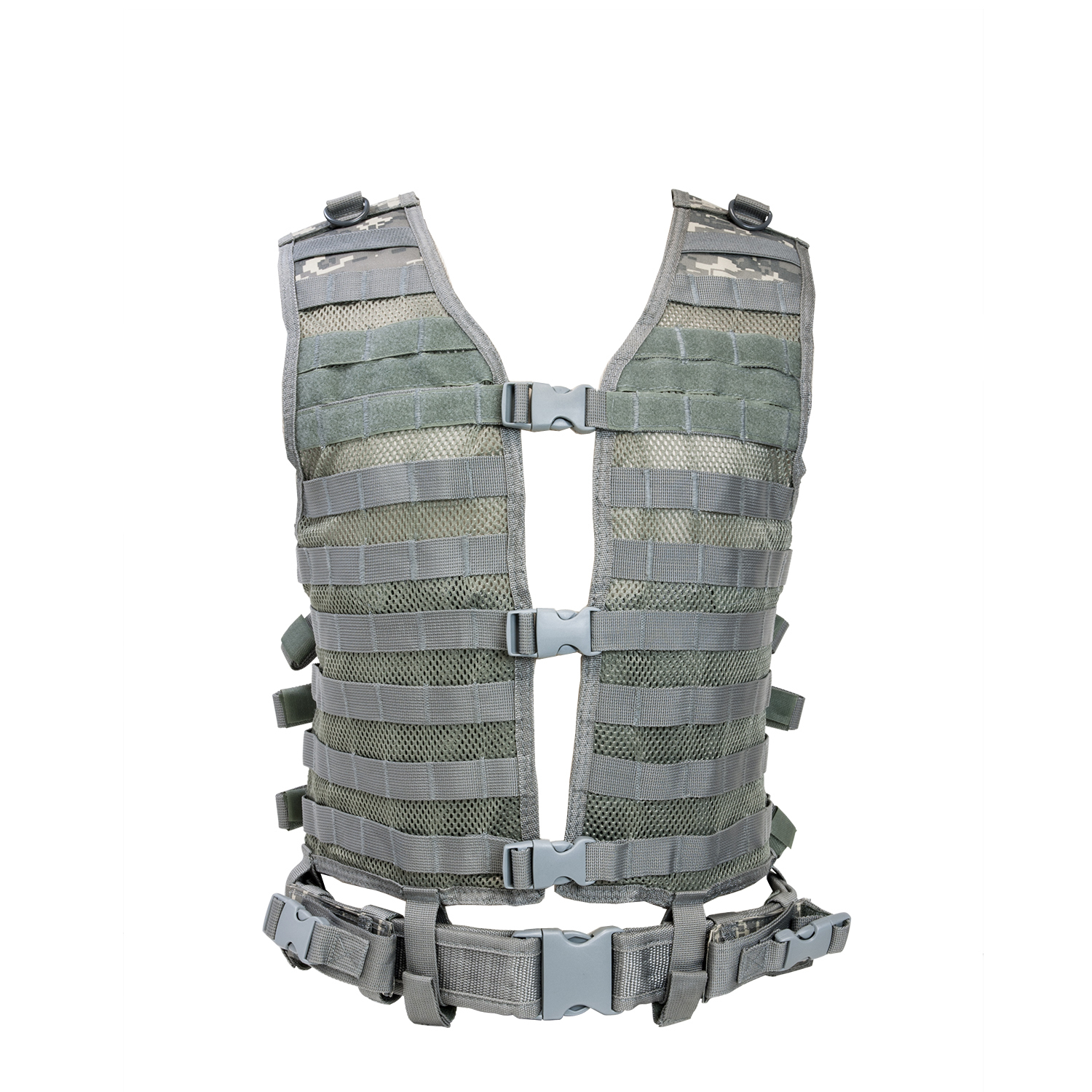 PALS MOLLE Tactical Combat Vest With Web Belt - Multiple Colors