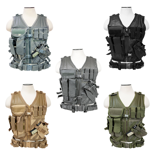 VISM Tactical Vest w/ Rifle + Pistol Magazine Pouches + Web Belt